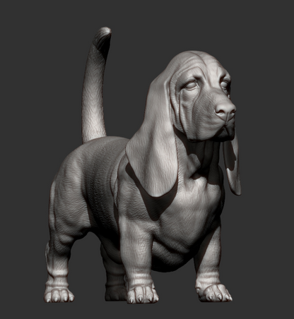 Basset von Azukmeno als 3D Druck (