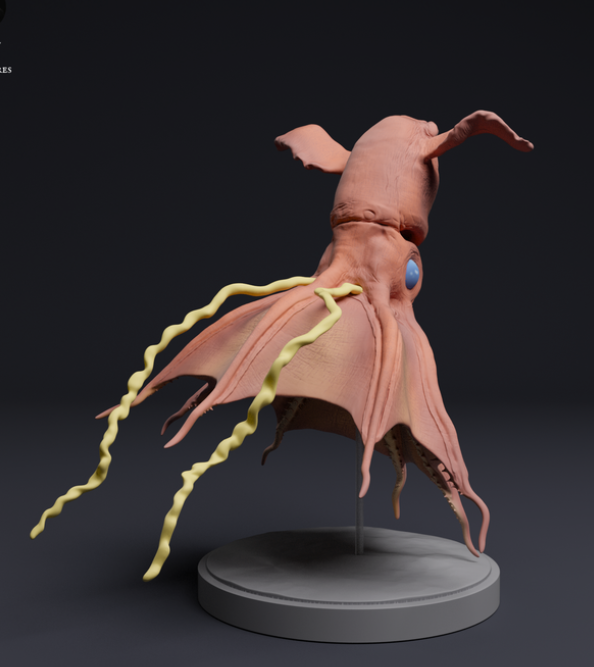 Pieuvre vampire d'Animals den miniatures en impression 3D