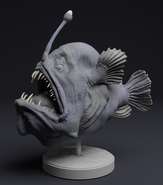 Anglerfisch von Animals den miniatures als 3D Druck