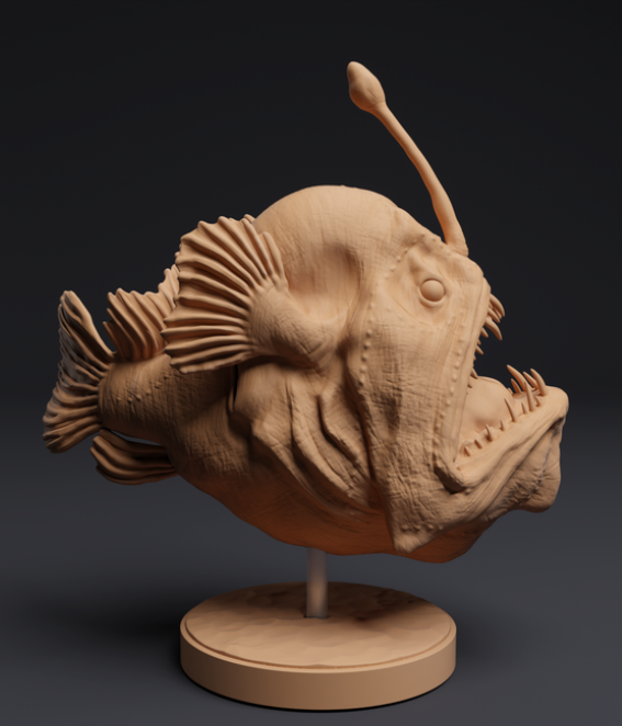 Anglerfisch von Animals den miniatures als 3D Druck
