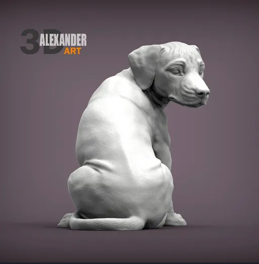 Rhodesian Ridgeback Welpe von Akuzmenko als 3D Druck
