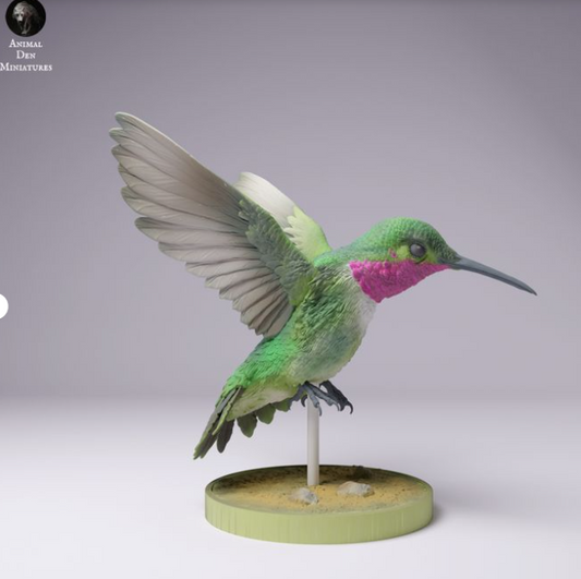 Flatternder Kolibri von Animal den miniatures als 3D Druck