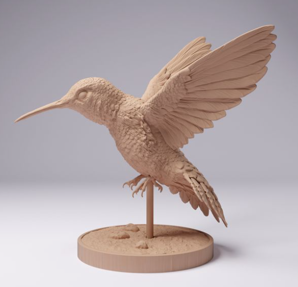 Colibri battant des ailes de Animal den miniatures en impression 3D
