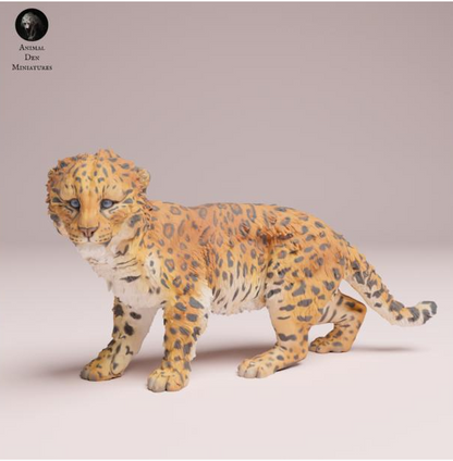 Amur Leoparden Baby von Animals den miniatures als 3D Druck