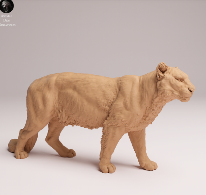 Amur Leopard von Animal den miniatures als 3D Druck