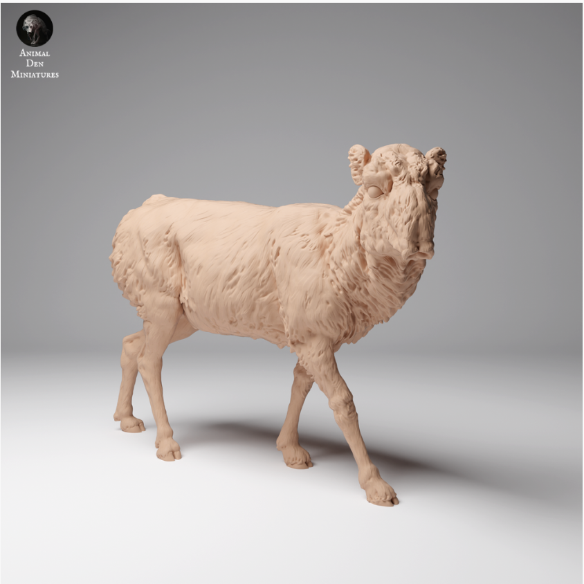 Saïga de Mongolie femelle d'Animal den miniatures en impression 3D