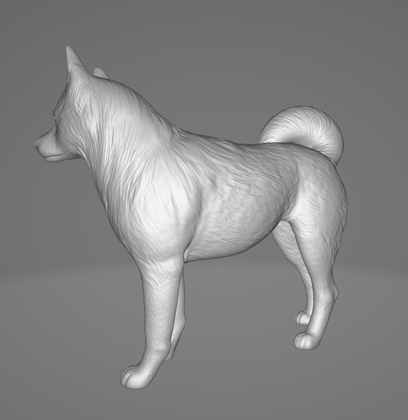 Husky / Akita-mix "Jinx" by Foxys_Repaint as 3D print