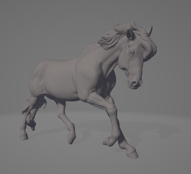 Mustang "Rowdie" by PrintedPonies as 3D print