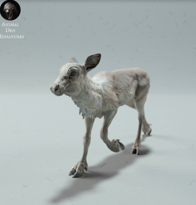 Karibu Jungtier Animal den miniatures als 3D Druck