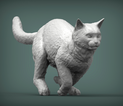 Rennende Katze  von Azukmenko als 3D Druck