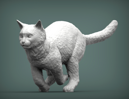 Rennende Katze  von Azukmenko als 3D Druck