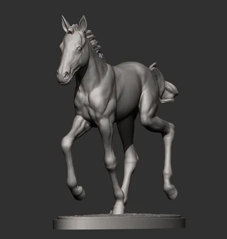 Poulain au galop d'Azukmenko comme impression 3D