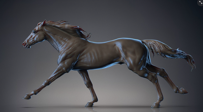 Rennender Hengst "Thunder" von BreathTime als 3D Druck