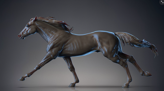 Rennender Hengst "Thunder" von BreathTime als 3D Druck
