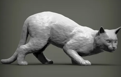 Katze duckt sich von Alexander3dart als 3D Druck