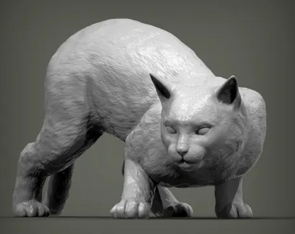 Katze duckt sich von Alexander3dart als 3D Druck