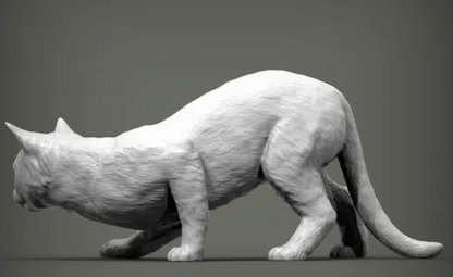 Katze duckt sich von Alexander3dart als 3D Druck