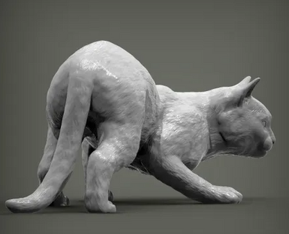 Katze duckt sich von Alexander3dart als 3D Druck