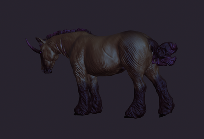 Dunkler Einhorn Hengst "Razyr" / Ein Exklusivmodell in Zusammenarbeit mit Mirek_art_models