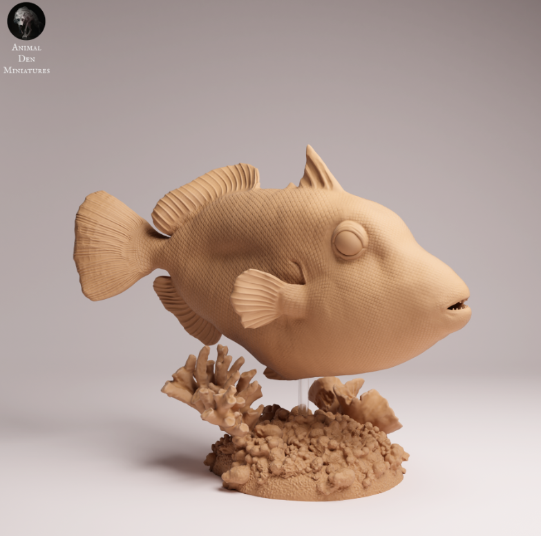Clown Drückerfisch von Animals den miniatures als 3D Druck