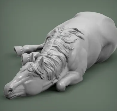 Sleeping Horse by Alexander3dart as a 3D print
