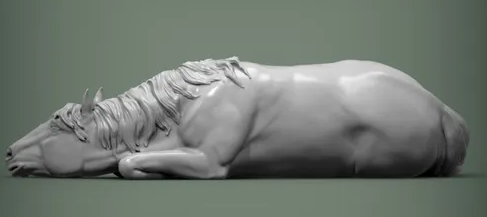 Cheval endormi par Alexander3dart en impression 3D