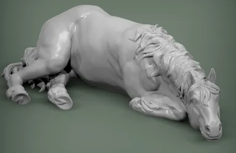 Cheval endormi par Alexander3dart en impression 3D