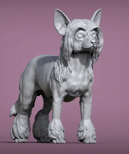 Chinese Crested von Alexander3dArt