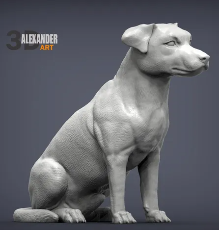 Sitzender Jack Russel von Alexander3dArt