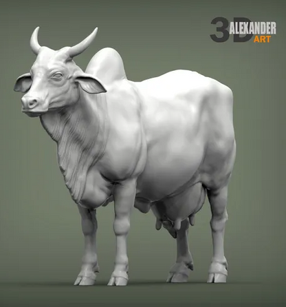 Indische Kuh von Alexander3dart als 3D gedruckte Figur