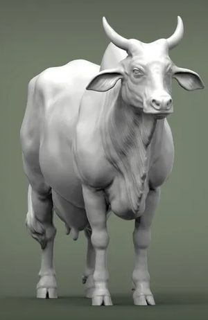 Indische Kuh von Alexander3dart als 3D gedruckte Figur