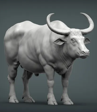 Asiatischer Büffel von Alexander3dart