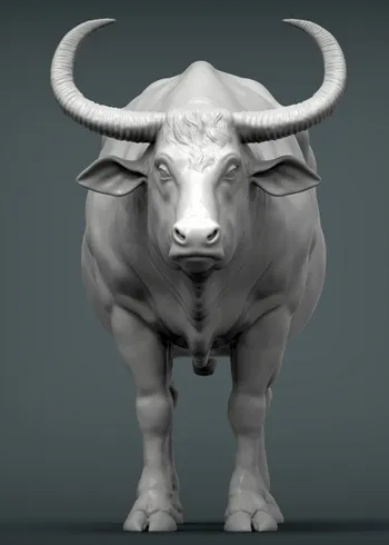 Asiatischer Büffel von Alexander3dart
