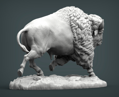 Rennendes Bison von Alexander3dart als 3D Druck