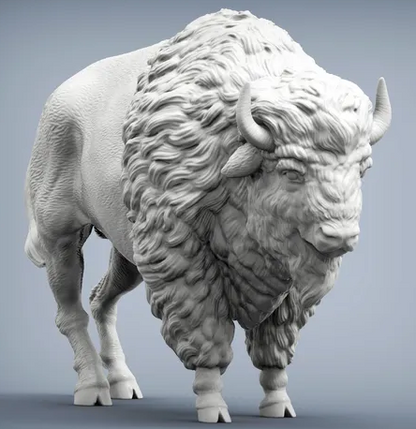 Stehendes Bison von Alexander3dart als 3D Druck