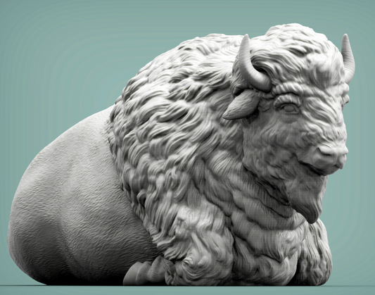 Bison liegt von Alexander3dart