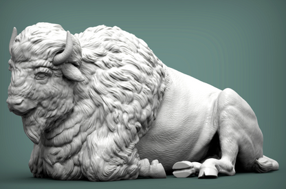 Bison liegt von Alexander3dart