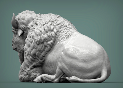 Bison liegt von Alexander3dart