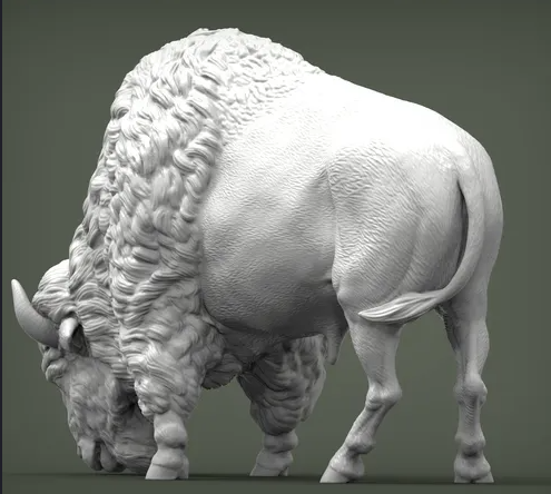 Bison grast von Alexander3dart