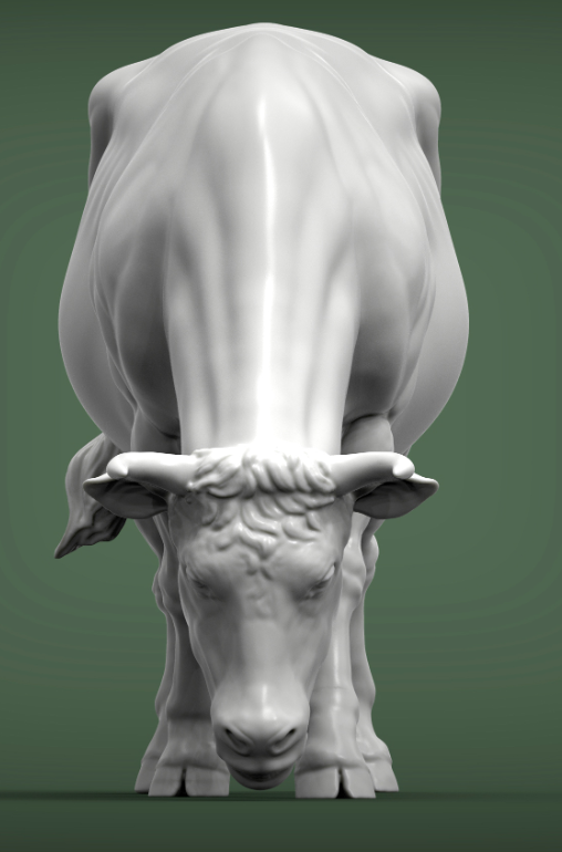 Grasende Kuh von Alexander3dart