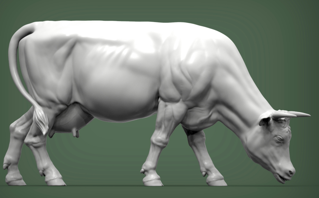 Grasende Kuh von Alexander3dart