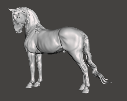 Edler Warmblut Hengst von Mirek_Arts als 3D Druck