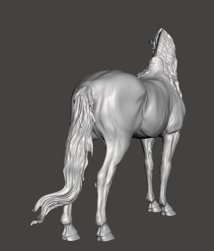 Edler Warmblut Hengst von Mirek_Arts als 3D Druck