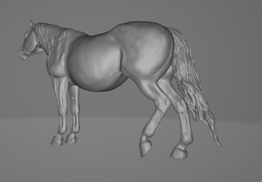 Pregnant mare "Darlene" by Aislinn Brender Ford / In collaboration