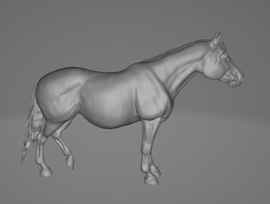 Pregnant mare "Darlene" by Aislinn Brender Ford / In collaboration
