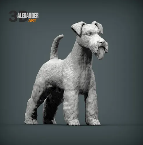 Fox Terrier von Alexander3dArt