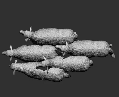 Herde Schafe von Alexander3dArt als 3D Druck