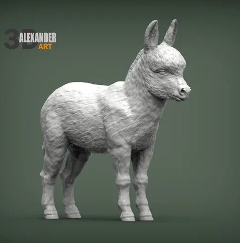 Baby Esel von Alexander3dart