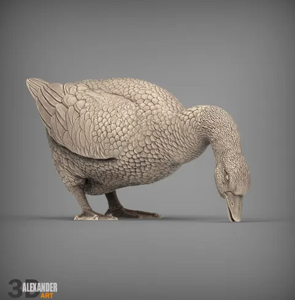 Fressende Gans von Alexander3dart als 3D Druck