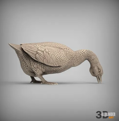 Fressende Gans von Alexander3dart als 3D Druck